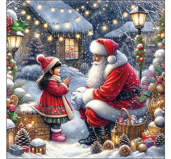 Serviette "Talking To Santa"
