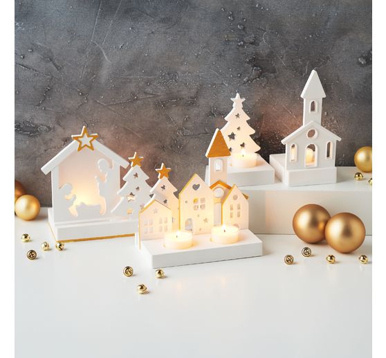 Silicone casting mould "Christmas tree" with plug-in edge