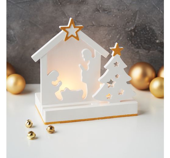 Silicone casting mould "Christmas tree" with plug-in edge