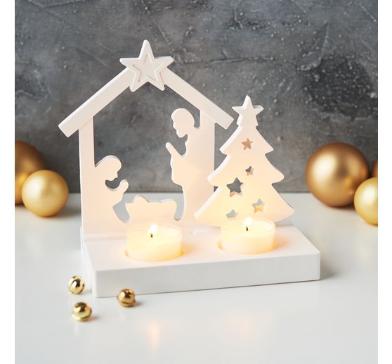 Silicone casting mould "Christmas tree" with plug-in edge