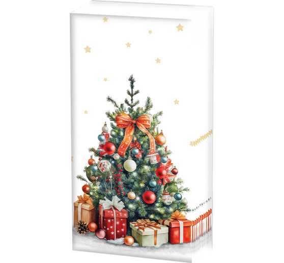 Paper handkerchiefs "Decorated Tree"