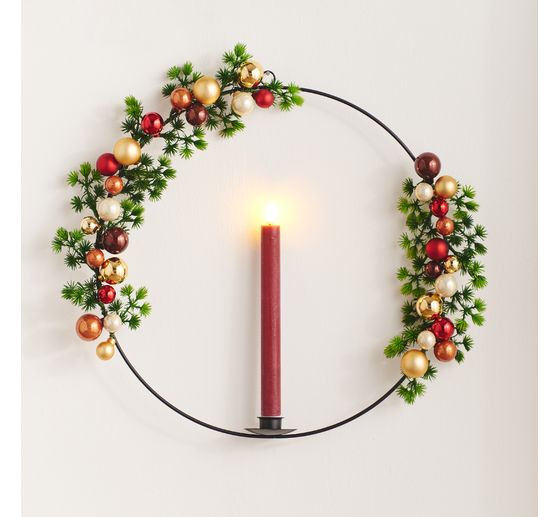 Weihnachtskugeln aus Glas am Draht