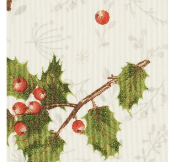 Motiv-Stoff Leinenoptik "Woodland"