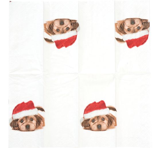 Papertaschentücher "Sweet Santa Dog"