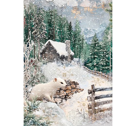 Motif straw silk assortment "Forest Tales", set of 8