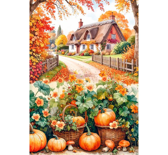 Motif straw silk assortment "Hello autumn", set of 8