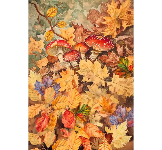 Motif straw silk assortment "Hello autumn", set of 8