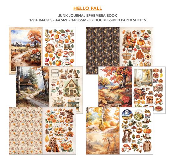 Junk Journal & Ephemera Book « Hello Fall »