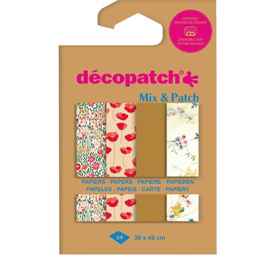 Décopatch Pocket Hot-Foil Collection Mix and Patch "Blumenwiesen"