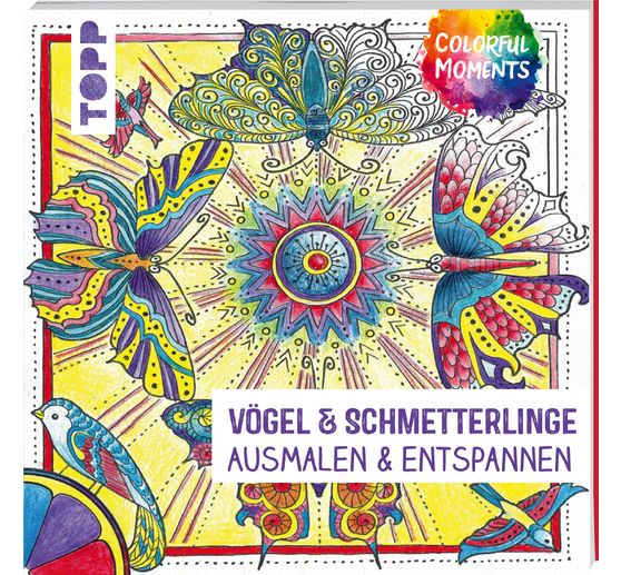 Livre « Colorful Moments - Vögel & Schmetterlinge »