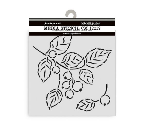 Stencil "Whispering Woods - Berries"