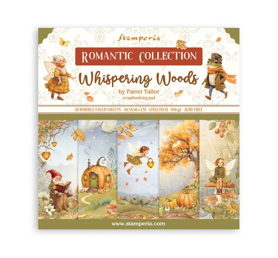 Bloc de papier scrapbooking « Whispering Woods »