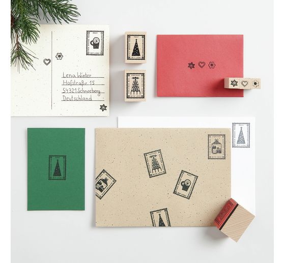 Set de tampons « Courrier de Noël »