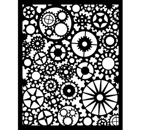 Schablone "Voyages Fantastiques - Gears Pattern"
