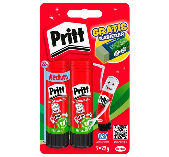 Bâtons de colle Pritt 2x 22 g, plus mars plastic