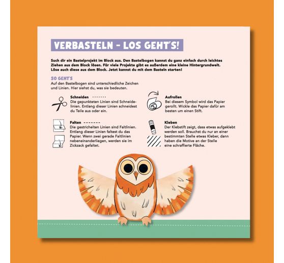 Livre « Der Verbastelblock für kreative Kids. Kunterbunter Spaß »