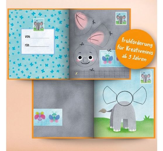 Livre « Das Verbastelbuch für die Allerkleinsten. Schneiden und Kleben. Im Zoo »