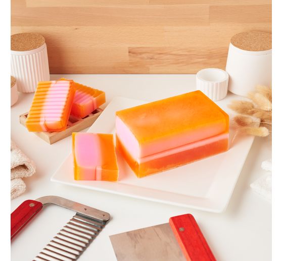 Silicone soap mould with dividers