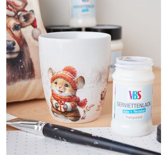 VBS Serviettenlack "Glas und Porzellan"