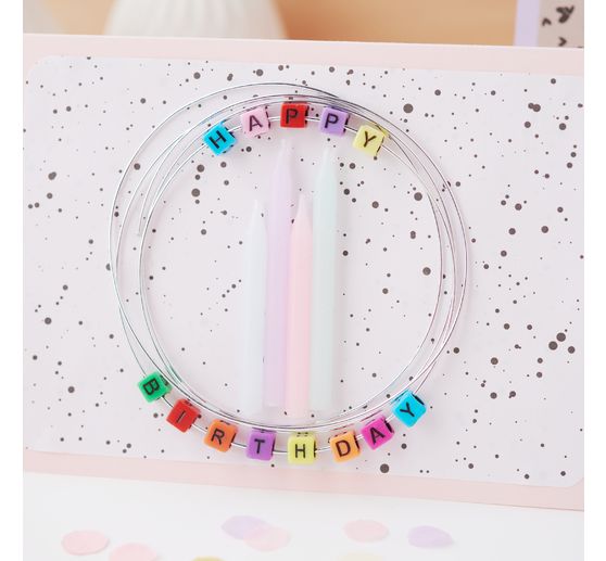 Cartes doubles et enveloppes VBS « Couleurs pastel », A6, 50 pc.