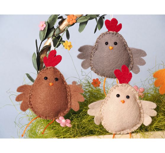 Felting set "Chickens"
