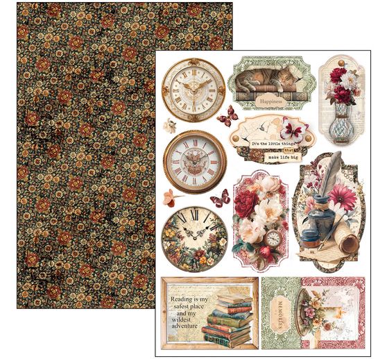 Assortiment de papiers « Book Lovers »