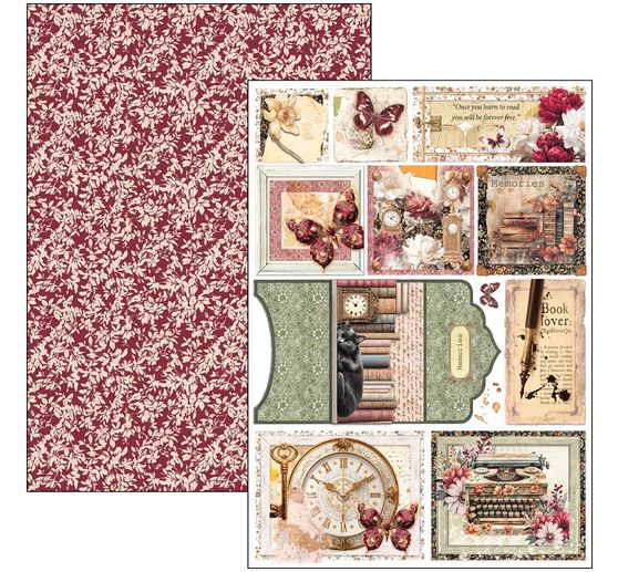 Assortiment de papiers « Book Lovers »