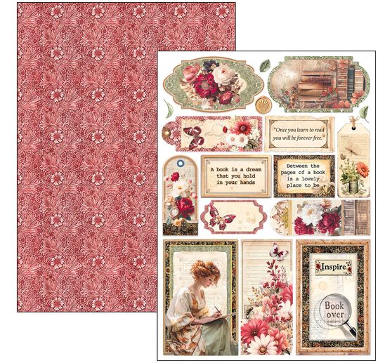 Assortiment de papiers « Book Lovers »