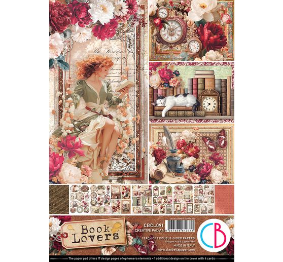 Assortiment de papiers « Book Lovers »