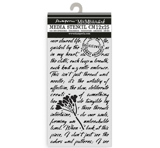 Pochoir « Quiet Days - Manuscript »