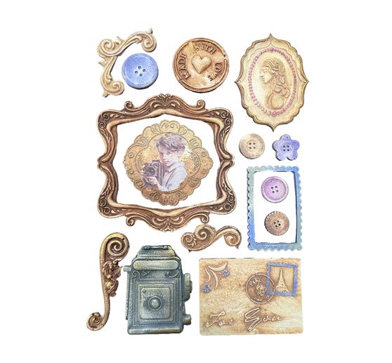 Silicone mould A5 "Quiet Days - Plates"