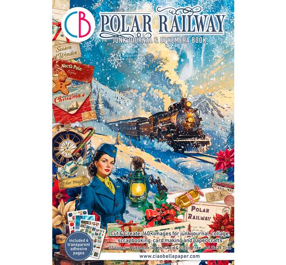 Junk Journal & Ephemera Book "Polar Railway"