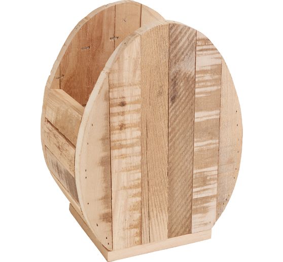 Holz-Pflanztopf "Ei"