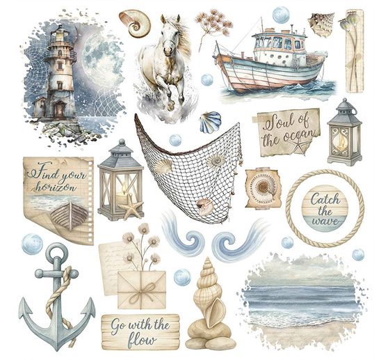 Rub On Sortiment "Silent Sea"