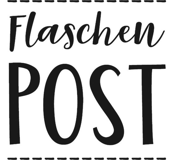 Tampon BUTTERER &laquo;Flaschenpost &raquo;