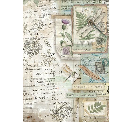 Motif straw silk assortment "Herbarium Silvae", set of 6