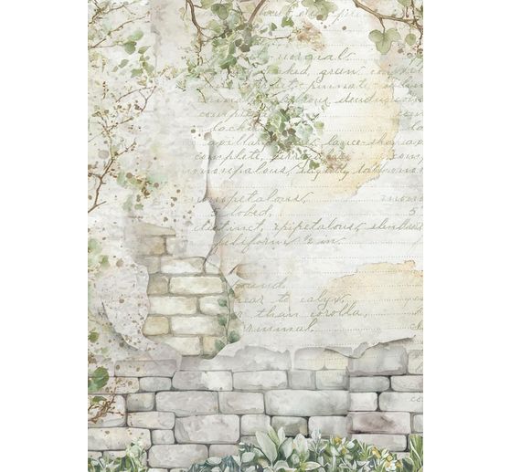 Motif straw silk backgrounds "Herbarium Silvae", set of 8