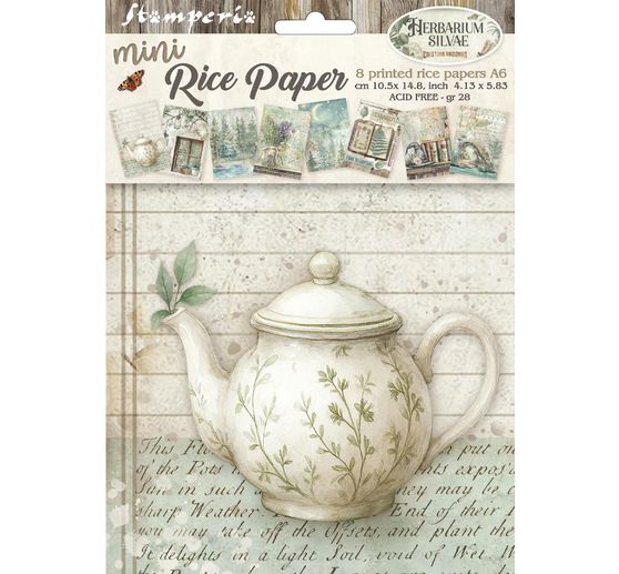 Motif straw silk assortment "Herbarium Silvae", set of 8