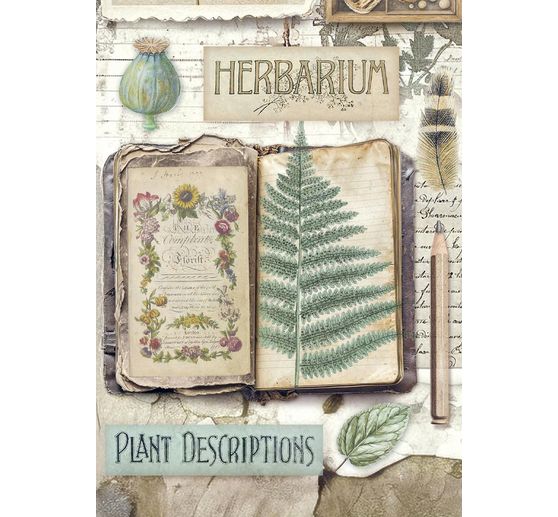 Motif straw silk assortment "Herbarium Silvae", set of 8