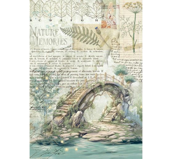 Motif straw silk assortment "Herbarium Silvae", set of 8