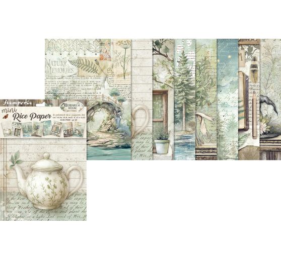 Motif straw silk assortment "Herbarium Silvae", set of 8