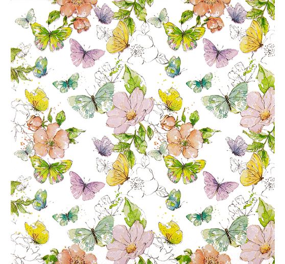 Serviette &laquo; Enchanted Butterflies &raquo;