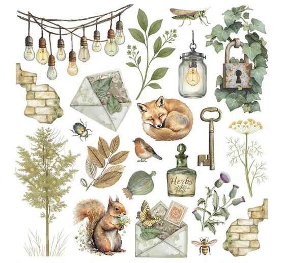 Assortiment de Rub On « Herbarium Silvae »