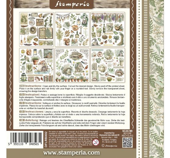 Assortiment de Rub On « Herbarium Silvae »