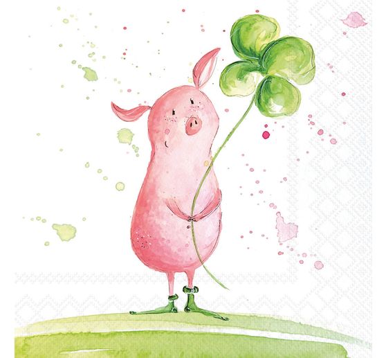 Serviettes &laquo; Sweet and Lucky &raquo;