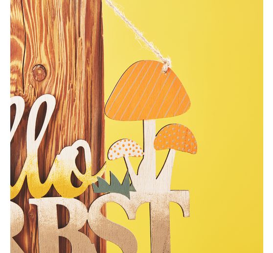 Pancarte en bois VBS « Hallo Herbst »