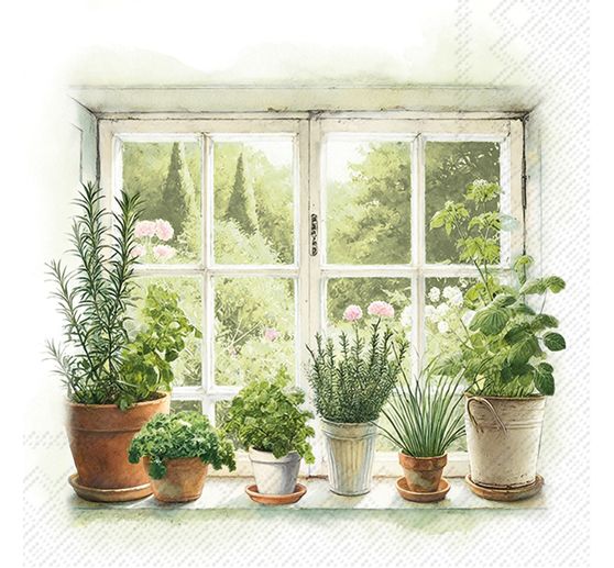 Serviette "Homegrown Herbs"