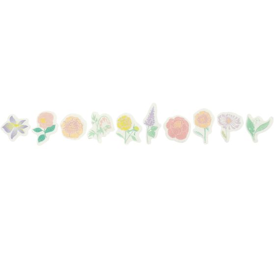 Washi Sticker "Blumen Pastell"