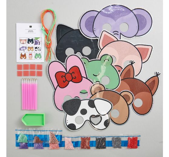 Diamond Painting Set "Animal Masks"