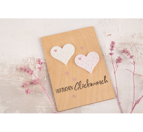 Silicone casting mould set decoration pendant "Love", 4 motifs